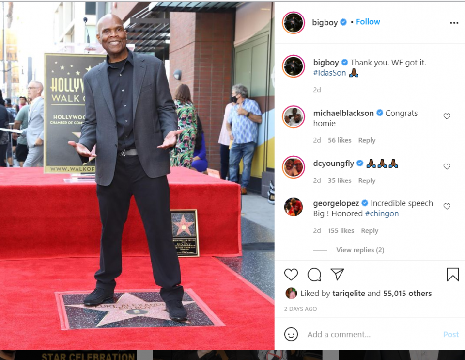 LA radio personality Big Boy receives star on the Hollywood Walk of Fame