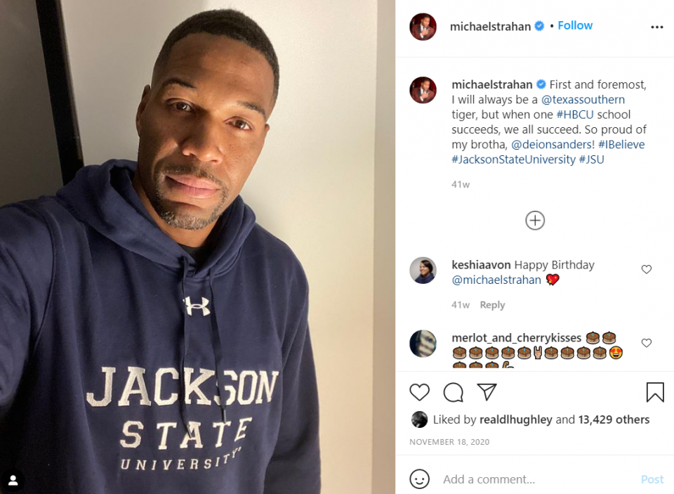 Michael Strahan connects with Deion Sanders to supply HBCU with new suits