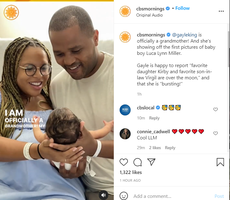 Gayle King becomes a grandma (photos)