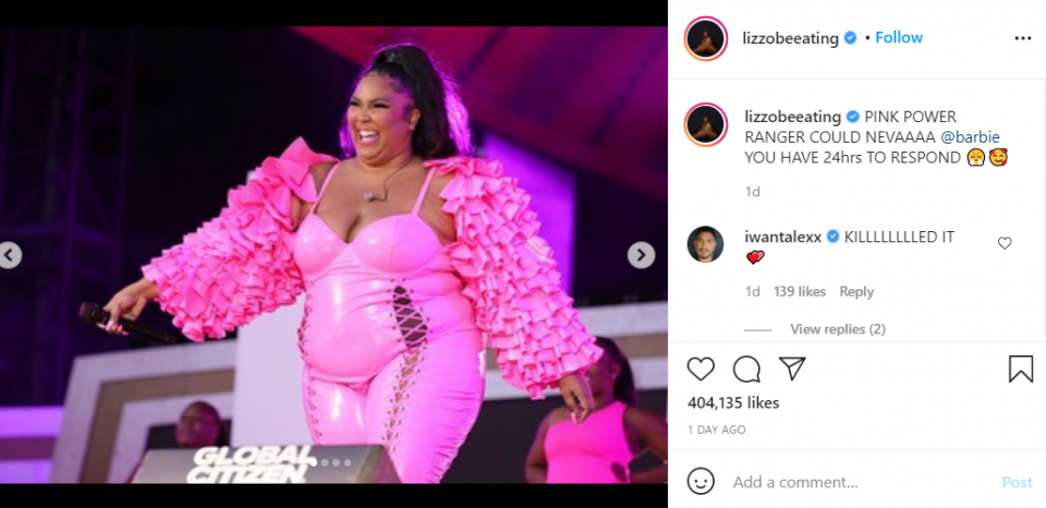 Lizzo addresses institutional racism during Global Citizen Live performance