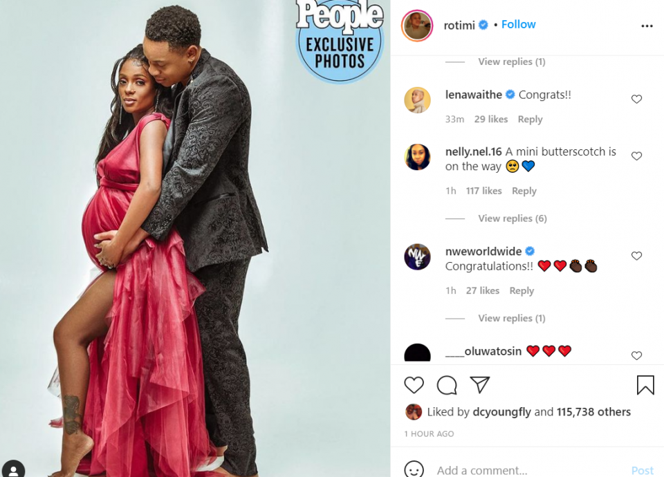 'Power' star Rotimi and fiancée Vanessa Mdee expecting 1st child (photos)