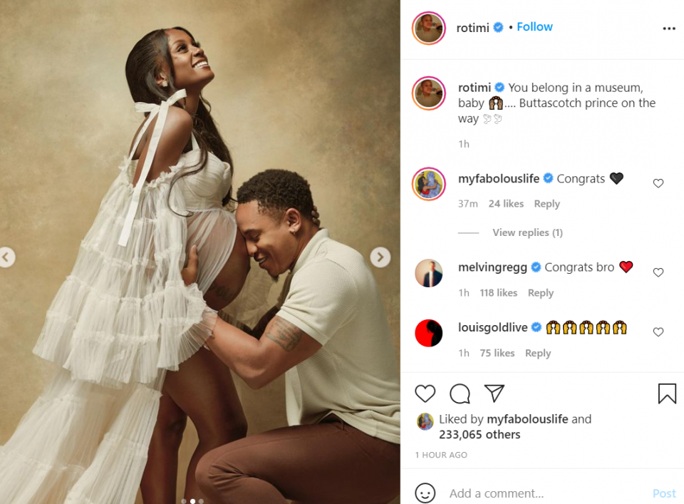 'Power' star Rotimi and fiancée Vanessa Mdee expecting 1st child (photos)