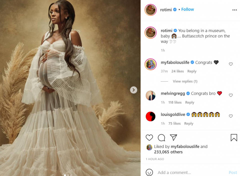 'Power' star Rotimi and fiancée Vanessa Mdee expecting 1st child (photos)