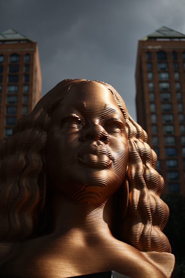 George Floyd, John Lewis sculptures unveiled in New York park