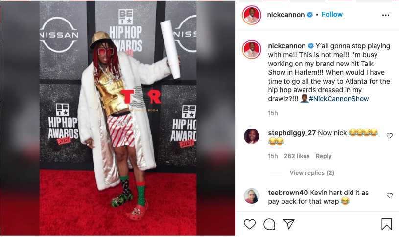 Nick Cannon wears 'tacky' bathrobe and Crocs on red carpet