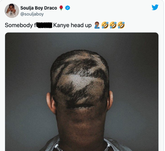 Chris Brown and Soulja Boy clown Kanye West's haircut (photos)