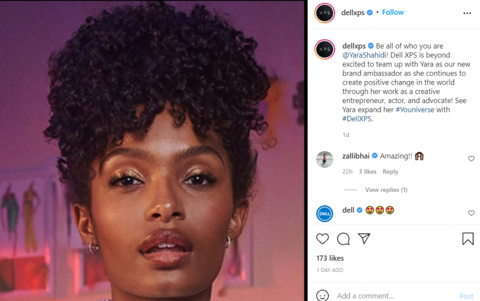 Yara Shahidi is getting a Dell, inks new partnership with technology giant