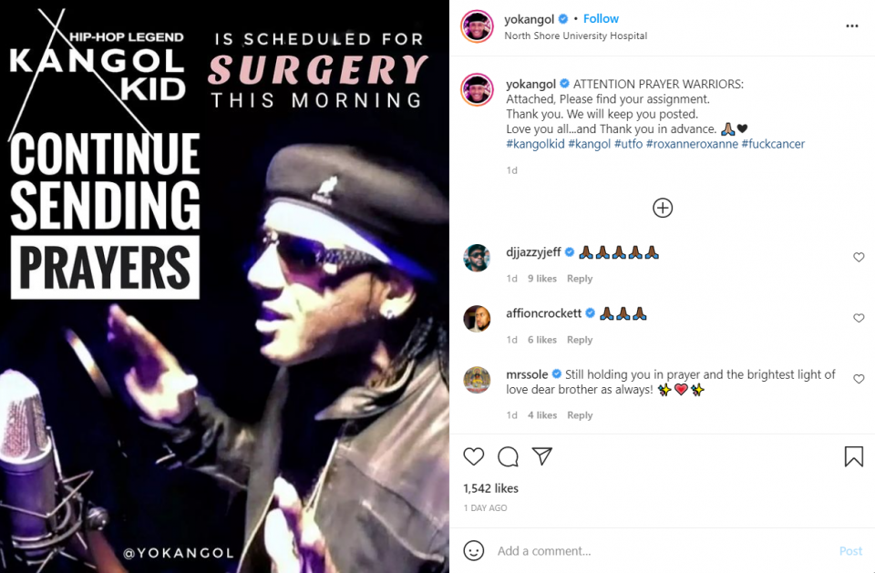 Hip-hop veteran Kangol Kid of U.T.F.O. shares his battle with colon cancer