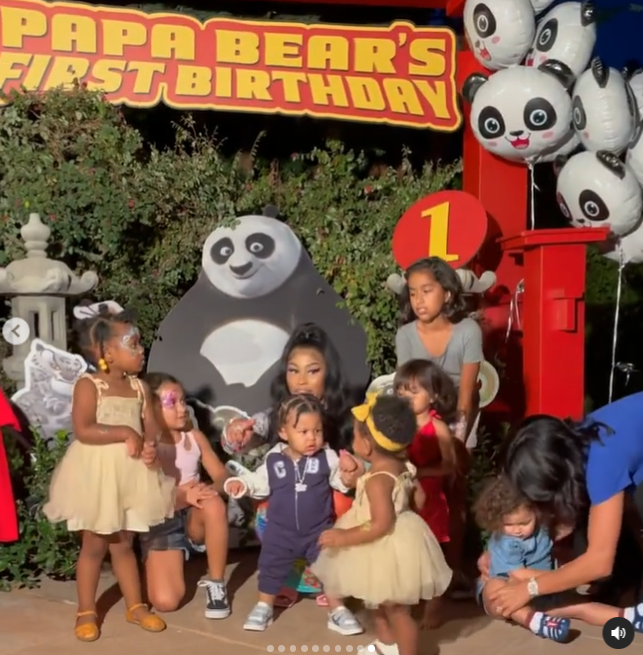 Nicki Minaj's 'Papa Bear' celebrates his 1st birthday (photos)