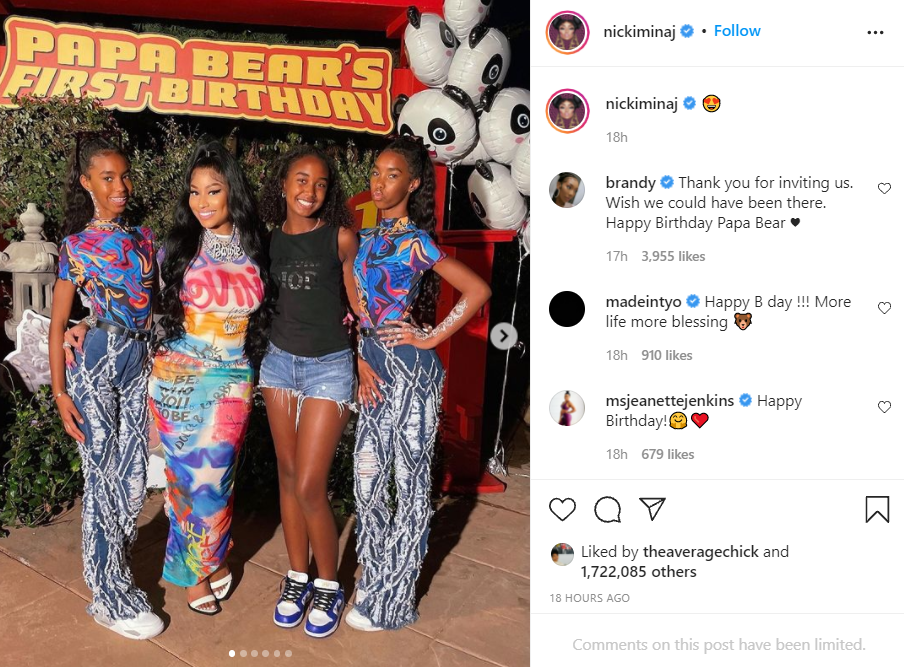 Nicki Minaj's 'Papa Bear' celebrates his 1st birthday (photos)