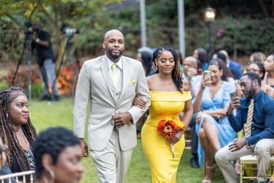 Enchanted love finds Christal and Adrian in their elegant magical wedding