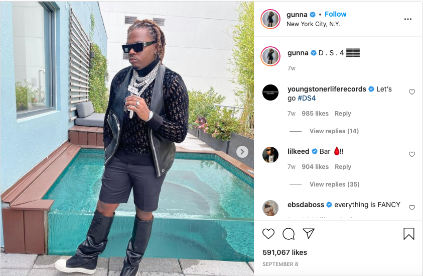 Rihanna Dresses Up as Gunna for Halloween