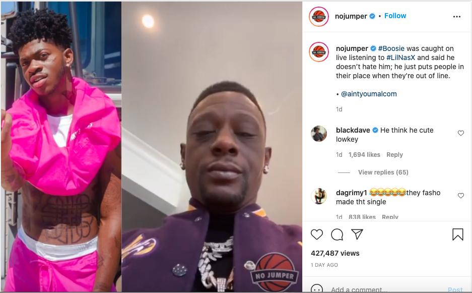 Lil Nas X fan aggressively confronts Boosie (video)