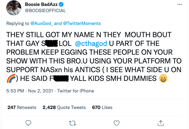 Boosie blasts Charlamagne Tha God for stance on Lil Nas X (video)