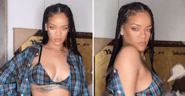 Rihanna shows her bare butt on Instagram and Twitter loses it (photos)