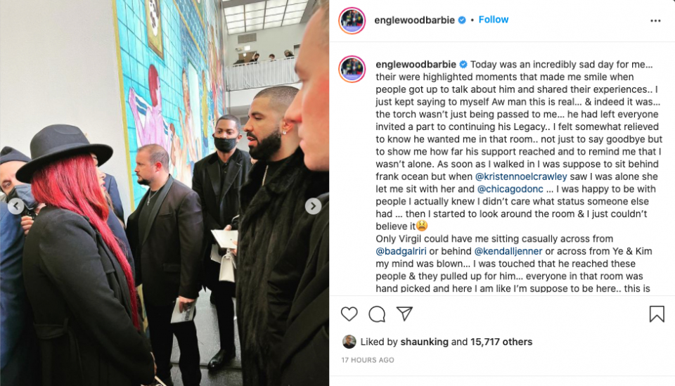 Close Celebrity Friends Attend Virgil Abloh's Funeral in Chicago