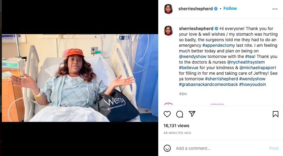 Sherri Shepherd rushed into emergency surgery