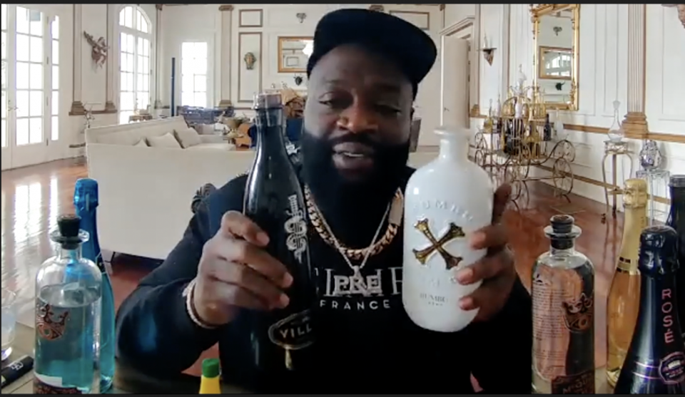 Rick Ross invites media to experience Belaire holiday cocktails with Hawk