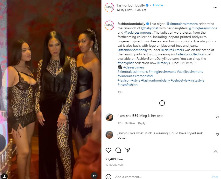 Kimora Lee Simmons and daughters Ming and Aoki relaunch Baby Phat