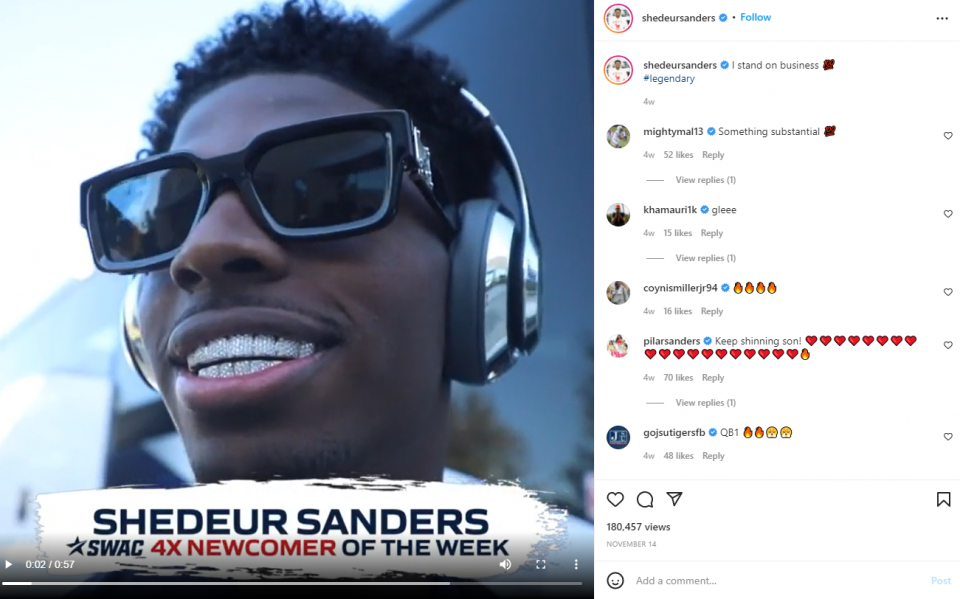 Deion Sanders' son Shedeur inks NIL deal with Tom Brady