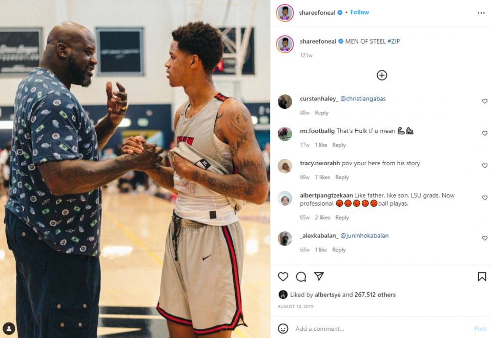 Shaq’s son, LSU star Shareef O’Neal, signs new NIL deal