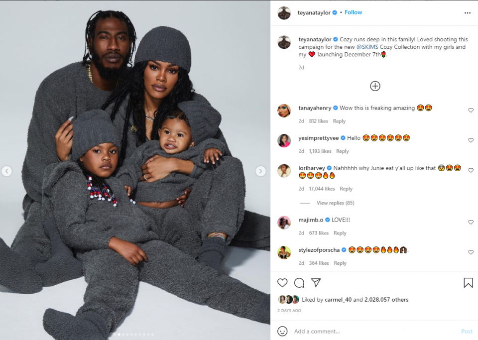 Shop Teyana Taylor and Iman Shumpert's Cozy Skims Collection