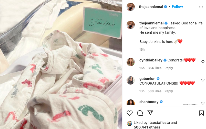Jeannie Mai and Jeezy welcome newborn
