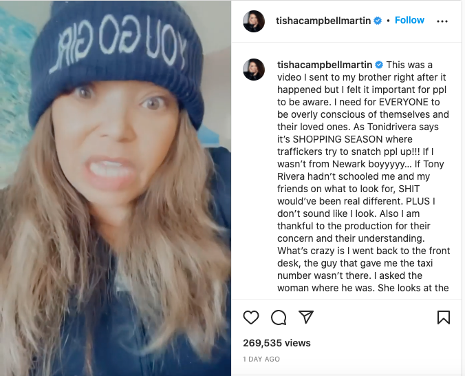 Tisha Campbell Warns Women After Nearly Becoming Sex Trafficking Victim