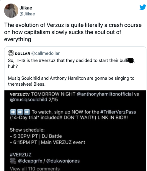 Verzuz fans enraged that they have to pay to see shows on Instagram