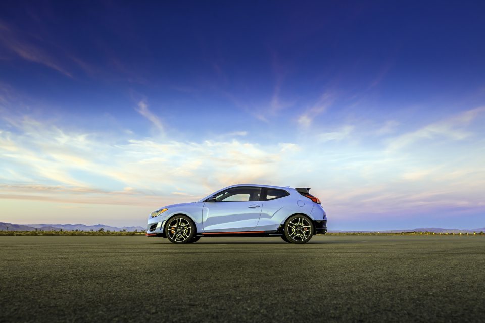 The high-performance 2022 Hyundai Veloster, a fun car for the youthful driver