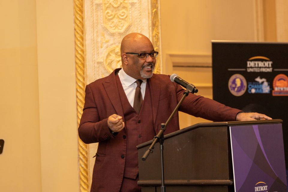 Drs. Boyce Watkins and Ken Harris energize Black entrepreneurs during the annual State of Black Business Summit in Detroit