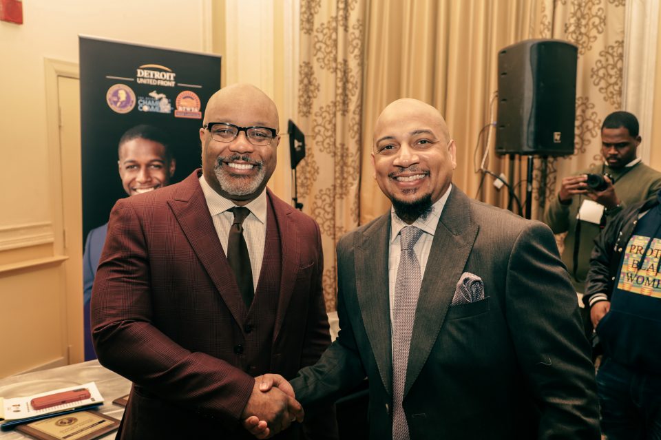 Drs. Boyce Watkins and Ken Harris energize Black entrepreneurs during the annual State of Black Business Summit in Detroit