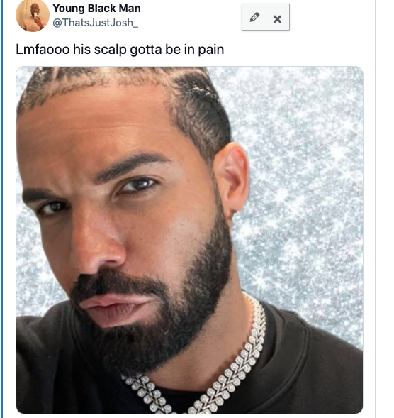 Drake shows off new braids (photos)