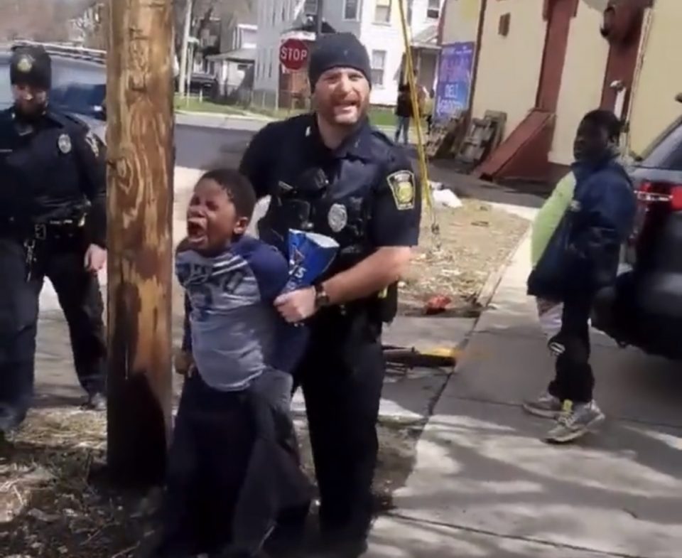 Watch what a White officer did to a Black boy over a bag of chips (video)