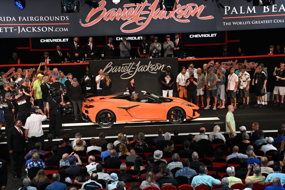 2023 Corvette Z06 raised $1M for the Thurgood Marshall College Fund at world famous Barrett-Jackson car auction in West Palm Beach, FL