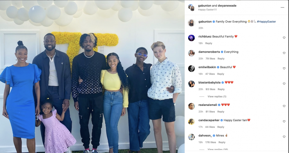 Zaya Wade chatter continues after 14-year-old kisses boyfriend in Easter photo