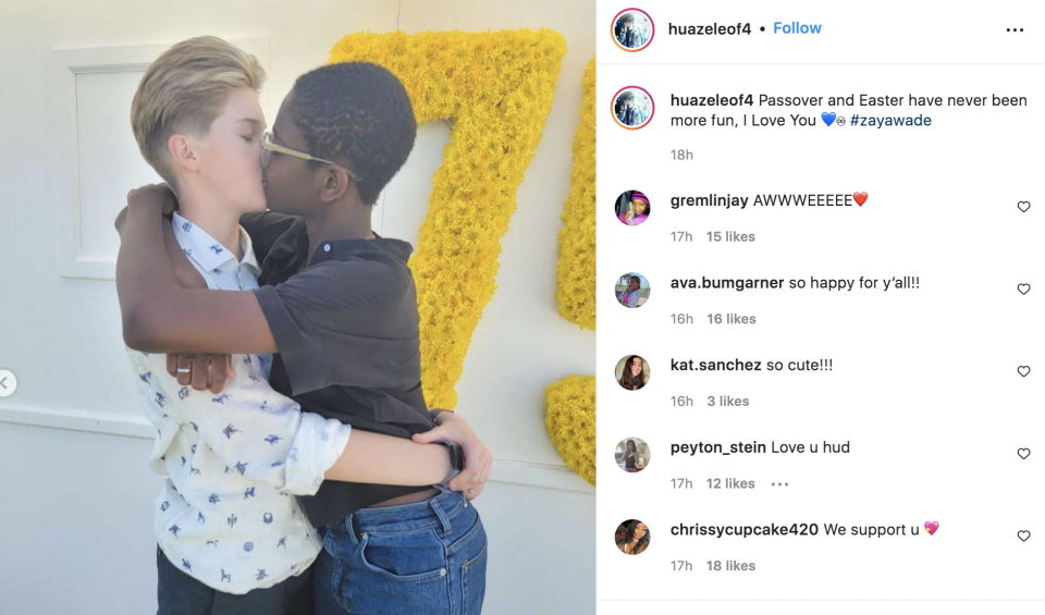 Zaya Wade Chatter Continues After 14 Year Old Kisses Boyfriend In