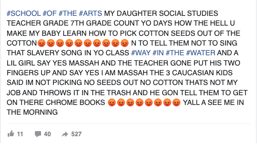 NY teacher made Black students pick cotton for slavery reenactment (photo)