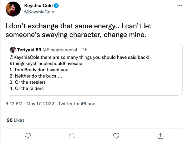 Antonio Brown rejects Keyshia Cole after she says she 'misses' him