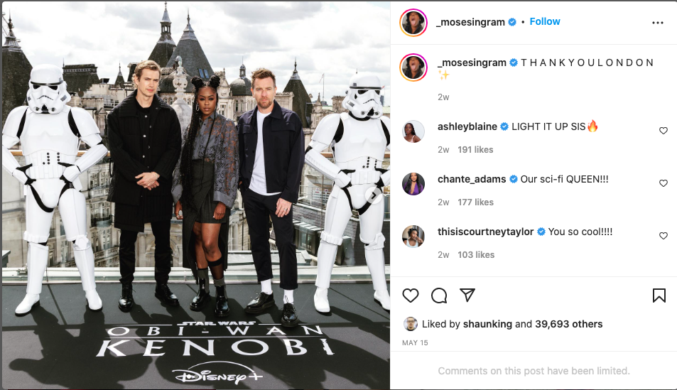 Moses Ingram: 'Star Wars' supports 'Obi-Wan Kenobi' star amid racist hate  from fans - ABC7 Chicago