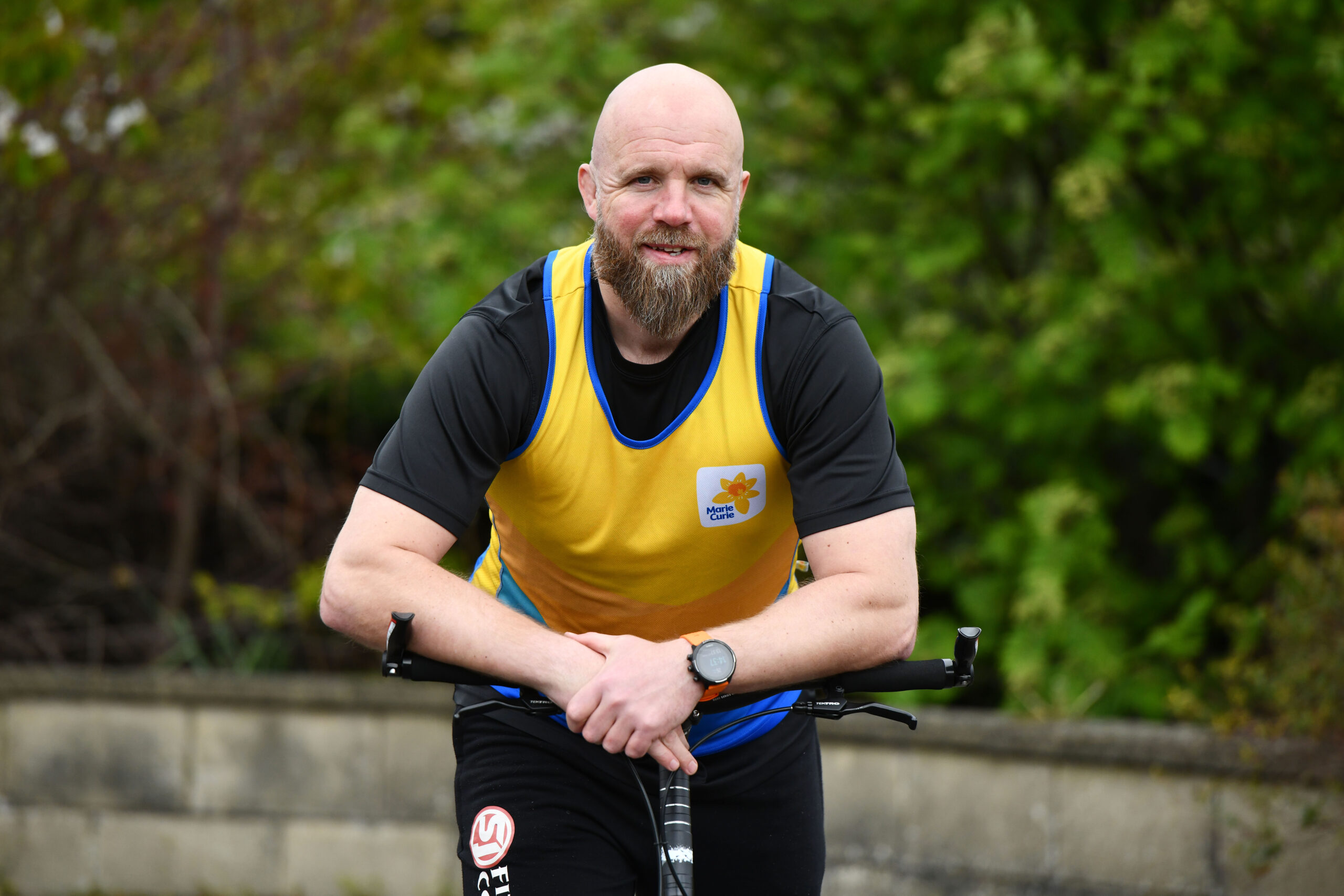 A dad has travelled from Land’s End to John O’Groats on a scooter in just 11 days – beating the previous world record. (JP Falkirk Herald/Zenger)