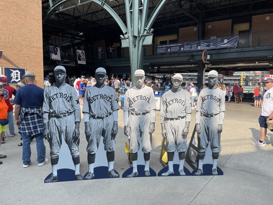 Fans load up on Tigers gear at the D Shop at Comerica Park 