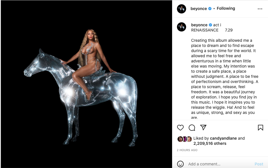 Beyoncé serves up body on her 'Rennaissance' album cover (photos)
