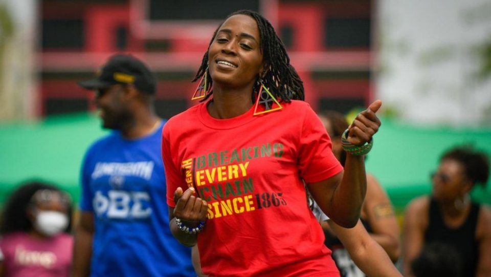 Considered the longest-running African American holiday, Juneteenth honors the liberation of enslaved ancestors. Here it is celebrated at U.S. Army Garrison Humphreys in South Korea in 2021. (Creative Commons/U.S. Army Garrison Humphreys)