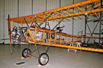 The Sopwith 1 1/2 Strutter before completion in an undated photograph. A group of 60 volunteers has been working on the airplane for over 20 years. (Simon Galloway, SWNS/Zenger)