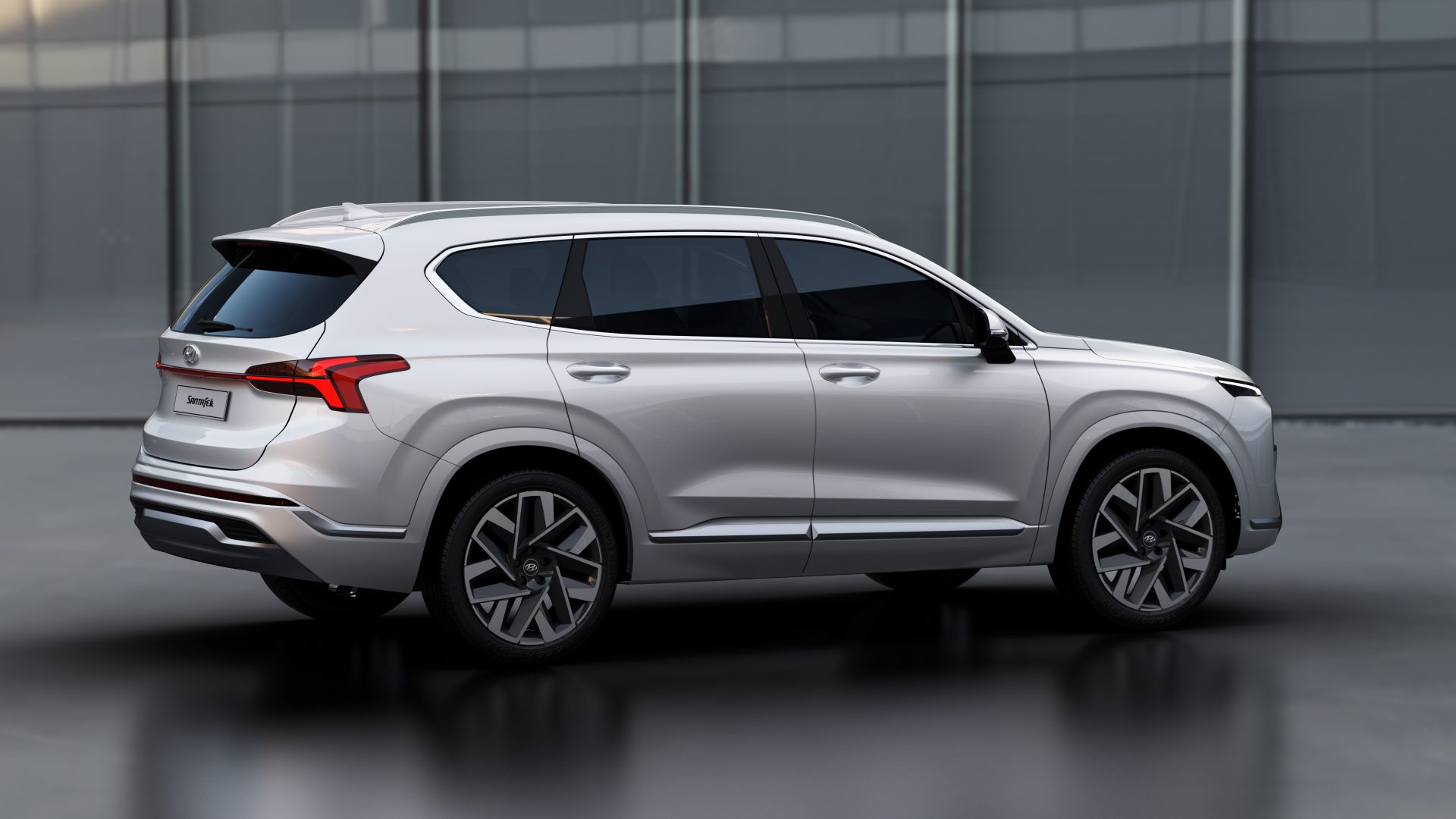 The 2022 Hyundai Santa Fe Calligraphy is an eye-catching mid-size SUV