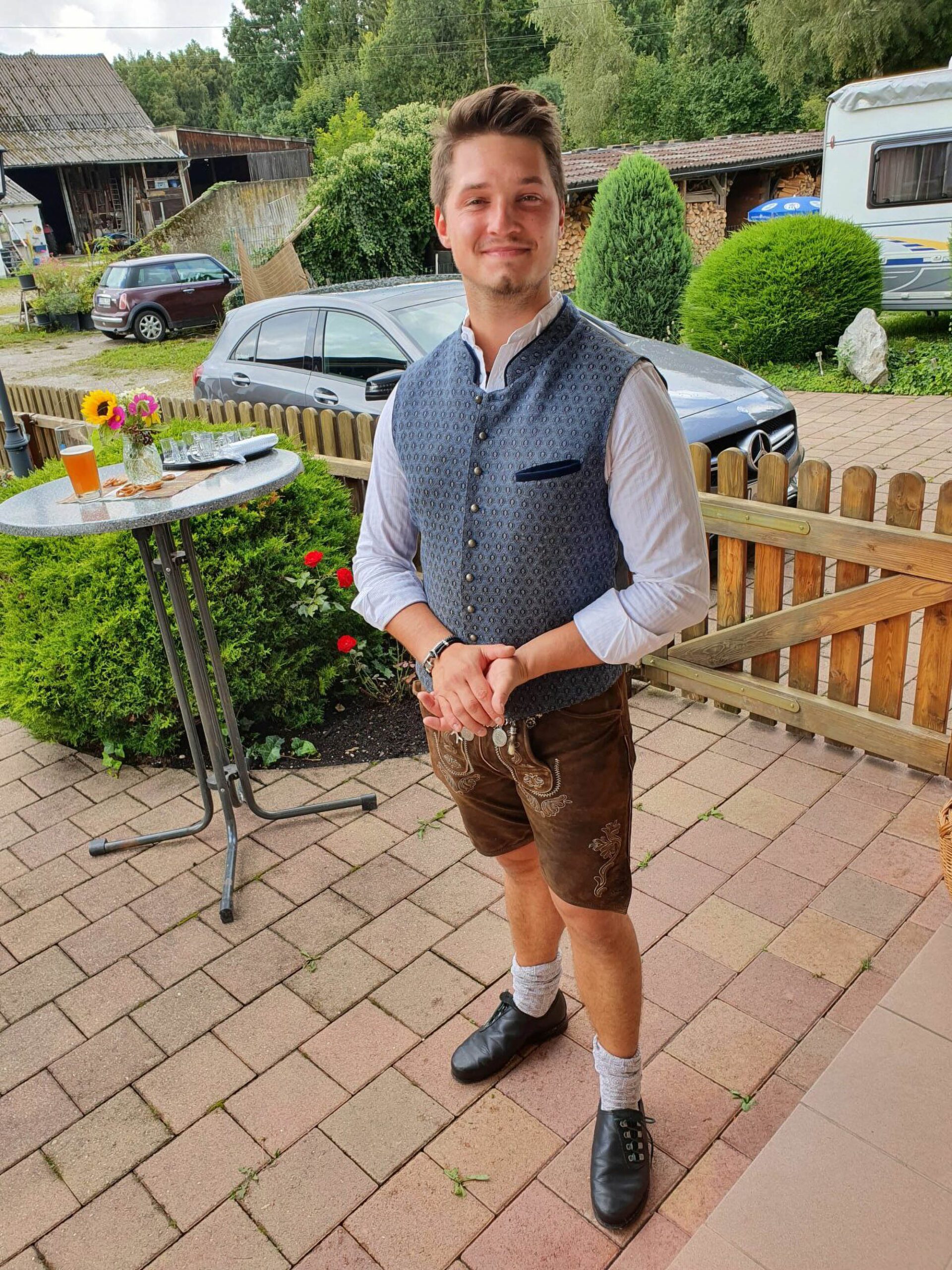 Tobias Dreiseitel, 25, poses in undated picture. He disappeared from a festival in Bavaria on Friday, Aug. 5th, 2022. (Bayerische Polizei/Zenger)