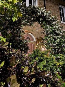 Alexandra Wilson-Jones' plants outside of her home in Dorsetshire in the south of England, in an undated photo. Wilson-Jones says she has been served an eviction notice at her house in Poundbury - the Prince of Wales's model village for having too many plants. (Alexandra Wilson-Jones,SWNS/Zenger)