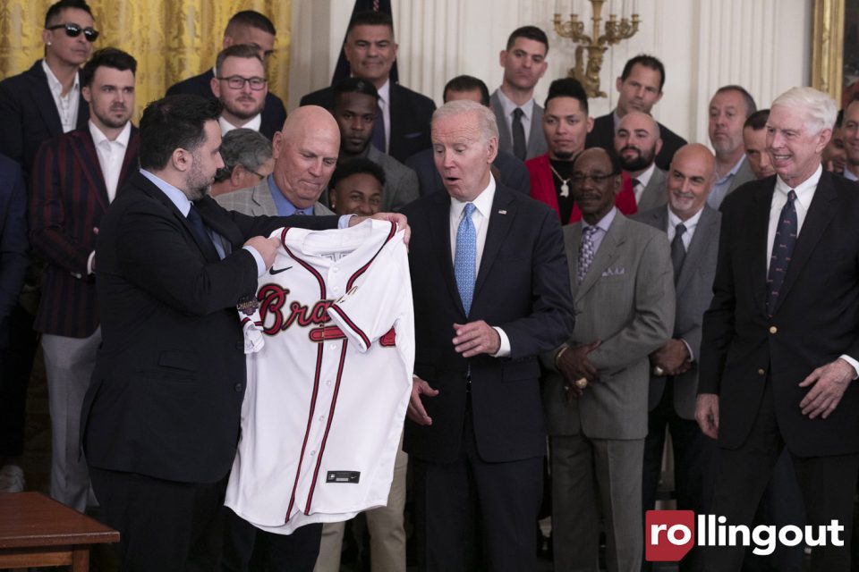 Andre Dickens, Keisha Lance Bottoms celebrate Atlanta Braves at White House