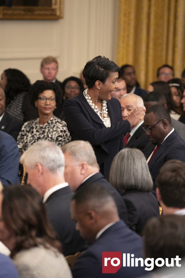 Andre Dickens, Keisha Lance Bottoms celebrate Atlanta Braves at White House